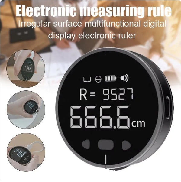 Instrumento de medición de distancia, Cinta métrica de regla electrónica, Herramienta de regla electrónica de alta precisión LCD digital